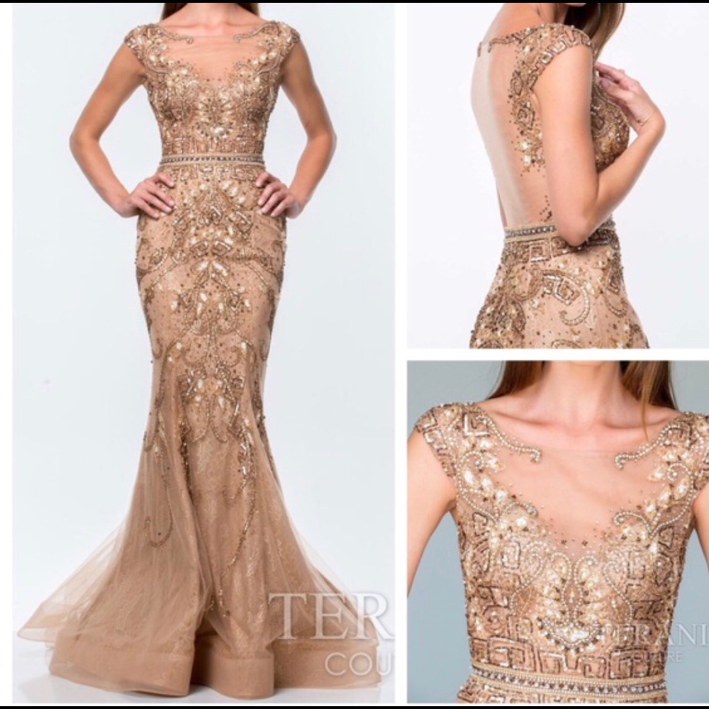 STUNNING Terani Couture Prom Dress Gown